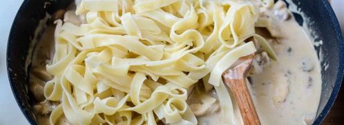 паста с курицей и грибами в сливочном соусе. Шаг 7