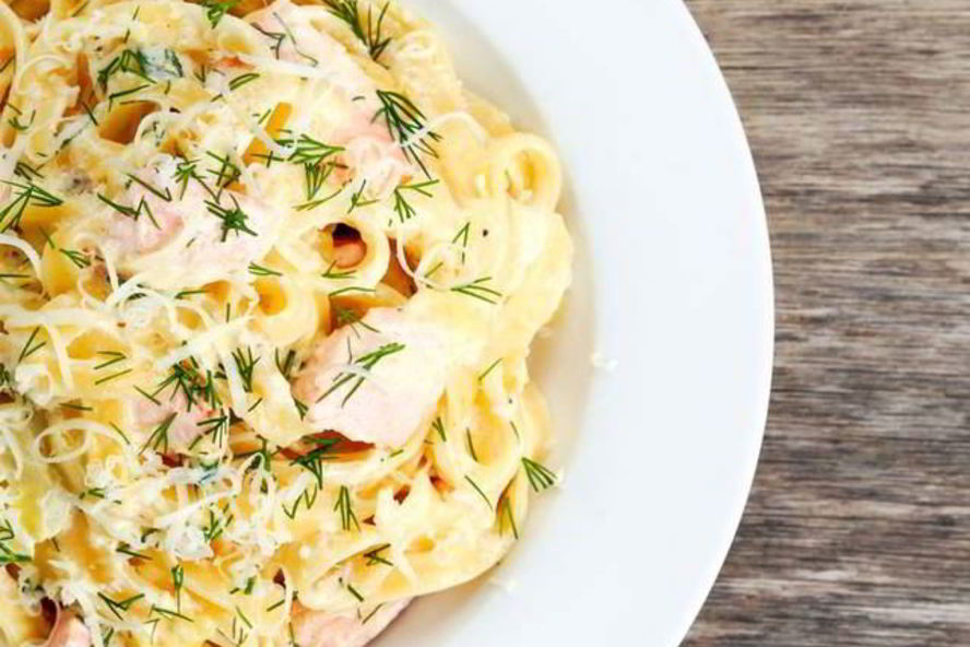 Рецепт пасты с лососем в сливочном соусе