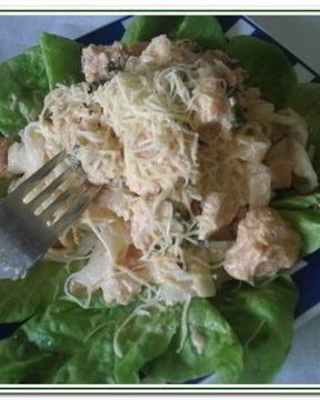 Паста с руколой и форелью