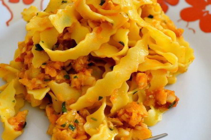 Рецепт пасты с рыбным соусом