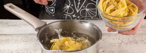 паста с семгой и соусом песто. Шаг 2