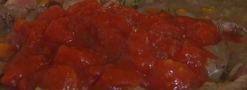 паста с соусом из куриной печени и помидоров. Шаг 6