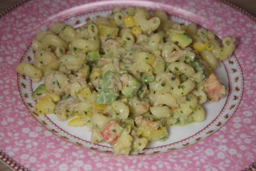 Рецепт пасты с тунцом, авокадо и сладким перцем