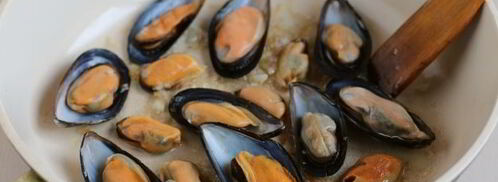 спагетти с мидиями в сливочном соусе. Шаг 7