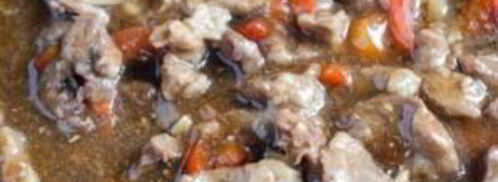 спагетти со свининой в соусе. Шаг 5