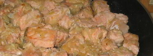 спагетти в сливочно-сырном соусе с семгой. Шаг 5