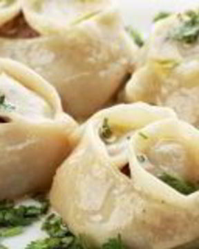 Манты с грибами