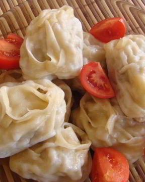 Манты с гусем