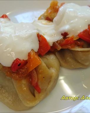 Манты с курицей