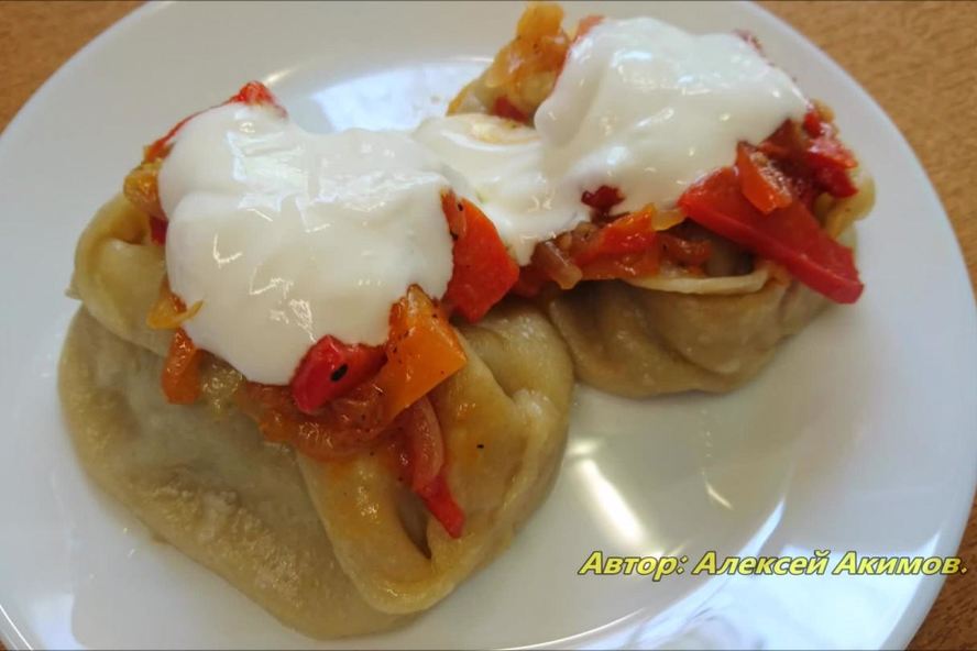 Рецепт мантов с курицей