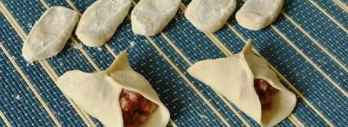 манты с тыквой и мясом. Шаг 18