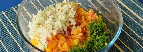 манты с тыквой и мясом. Шаг 12