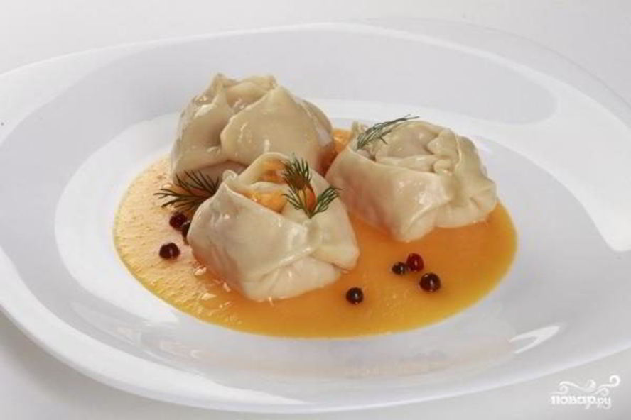 Рецепт мантов с тыквой