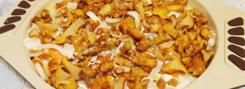 картошка по-французски с грибами лисичками в духовке. Шаг 5