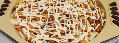 картошка по-французски с грибами лисичками в духовке. Шаг 6