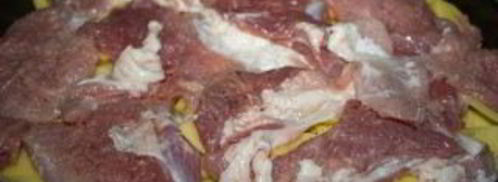 мясо по-французски с грибами. Шаг 3