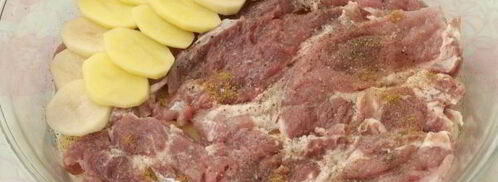 мясо по-французски с картофелем. Шаг 7