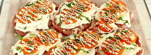 мясо по-французски с помидорами. Шаг 5