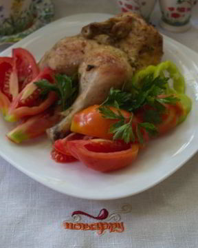 Диетическая курица в духовке