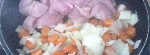 куриное филе и желтый перец. Шаг 5