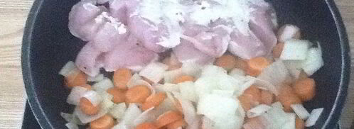 куриное филе и желтый перец. Шаг 6