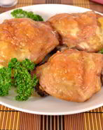 Куриные бедрышки фаршированные сыром и чесноком