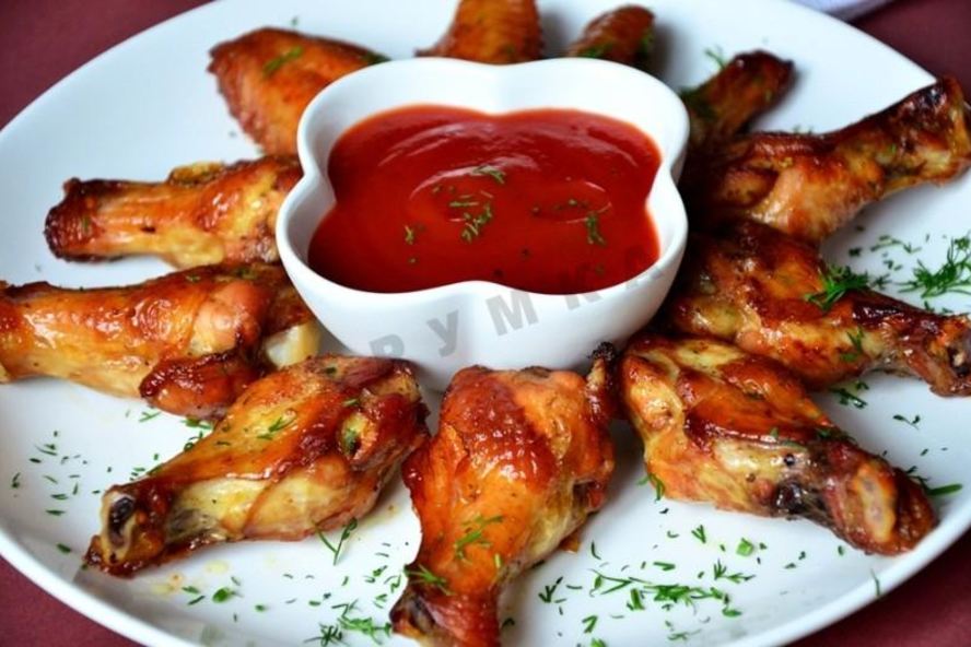 Рецепт куриных крыльев в остром маринаде с карри
