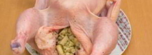 курица, фаршированная картофелем. Шаг 5