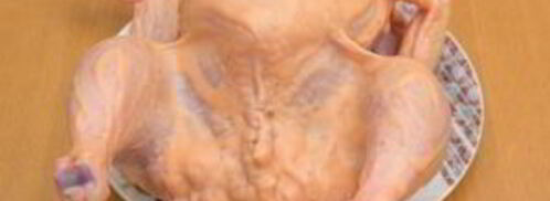 курица, фаршированная картофелем. Шаг 7