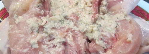 курица с начинкой из бекона и ароматных трав. Шаг 5