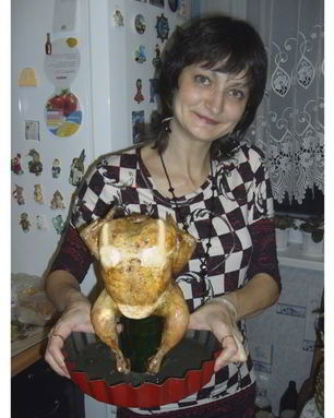 Курица в купальнике