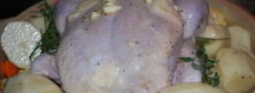 курица, запеченная целиком с овощами. Шаг 3