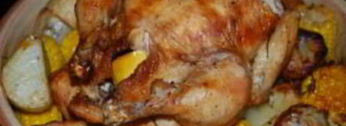курица, запеченная целиком с овощами. Шаг 4