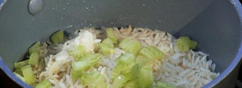 свинина на косточке с рисом и банановым кетчупом. Шаг 3