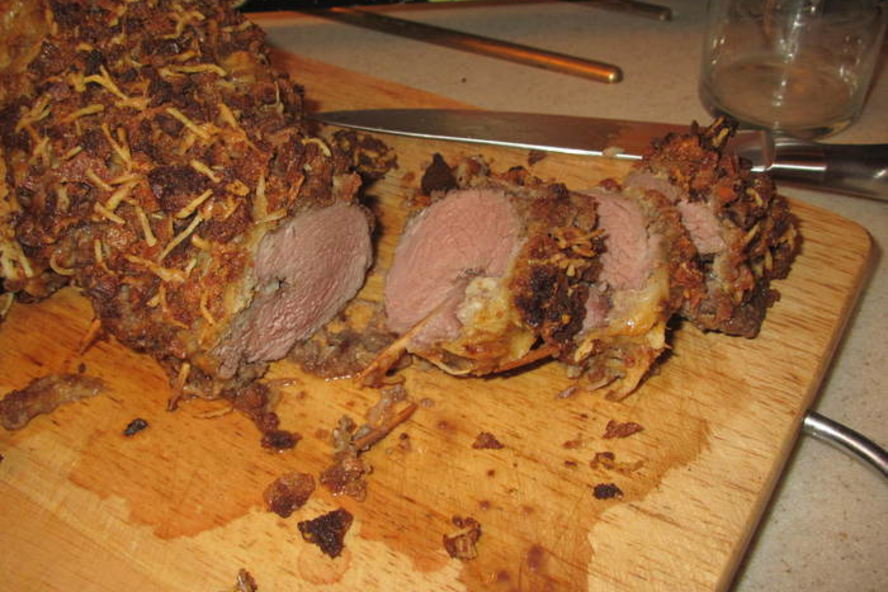 Рецепт телятины в пармезановой корочке