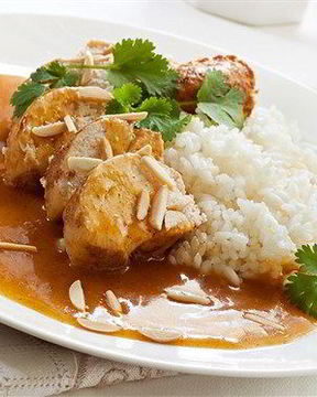 Цыпленок с абрикосовым компотом