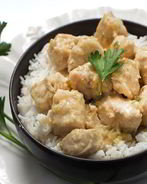 Тушеная индейка в сметанном соусе