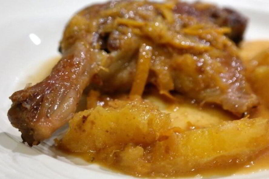 Рецепт утиных окорочка в апельсиновом соусе