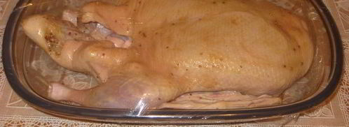 утка, фаршированная айвой. Шаг 2