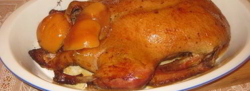 утка, фаршированная айвой. Шаг 5