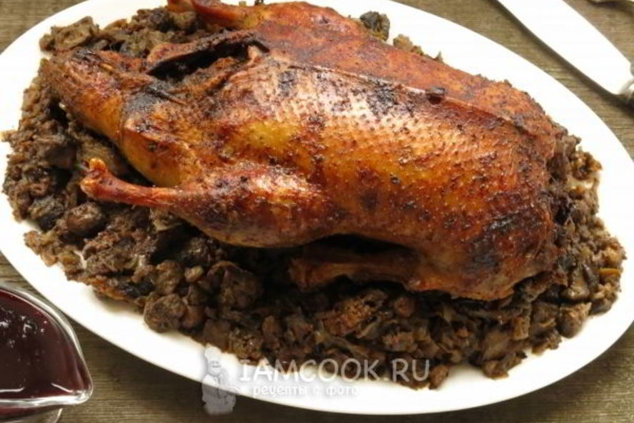 Рецепт утки с печенью и капустой