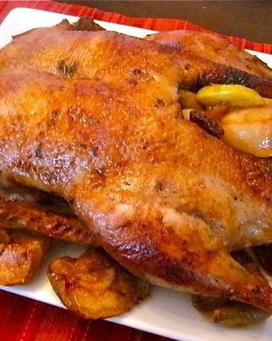 Утка с яблоками