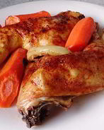 Запеченная курочка с морковью