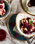 Ньокки с малиной