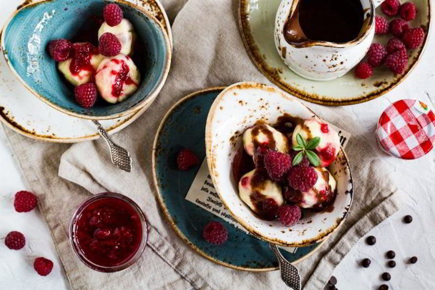 Рецепт ньокков с малиной