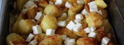 ароматный картофель, запеченный с моцареллой. Шаг 3