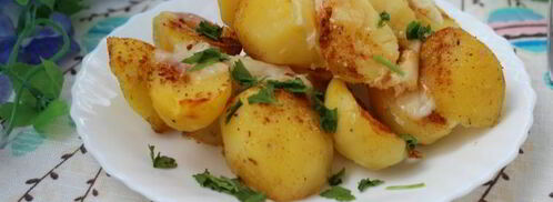 ароматный картофель, запеченный с моцареллой. Шаг 6