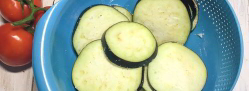 баклажан, запеченный с томатом и сыром. Шаг 2