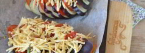 баклажан, запеченный веером в духовке. Шаг 5