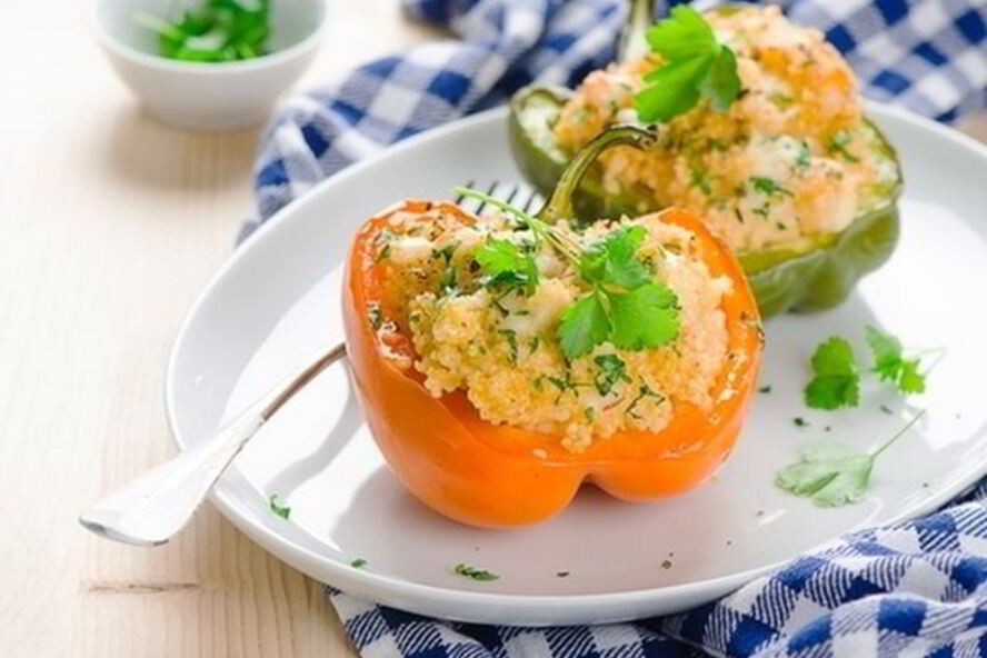 Рецепт фаршированного перца с кускусом
